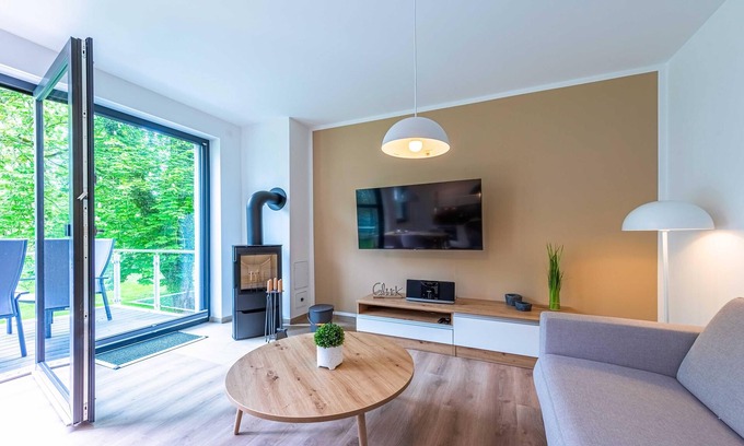 Krakow am See Apartamento | Vacation directly on Lake Krakow in an apartment with balcony