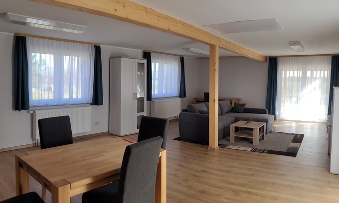 Roggentin Casa | Vacation home in a quiet location with field view near Lake Leppinsee