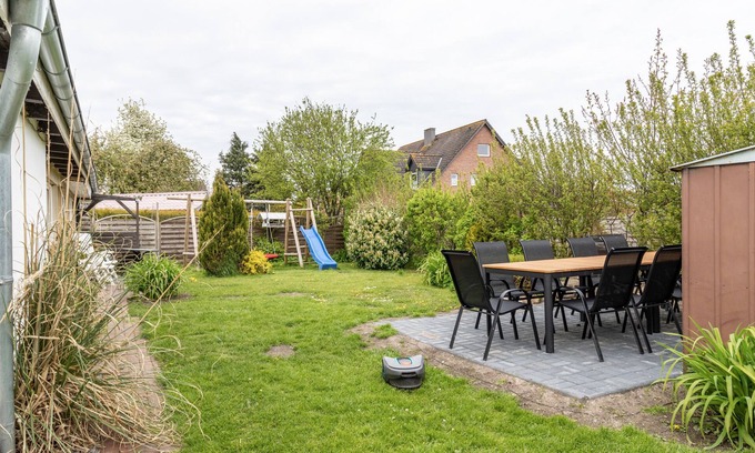 Woehrden Casa | Casa de vacaciones "Nordseemeer" con terraza privada y Wi-Fi