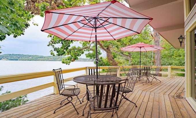 Lake of the Ozarks Casa | Vacation Home right outside your door, close to boat rentals, dock with lily pad.