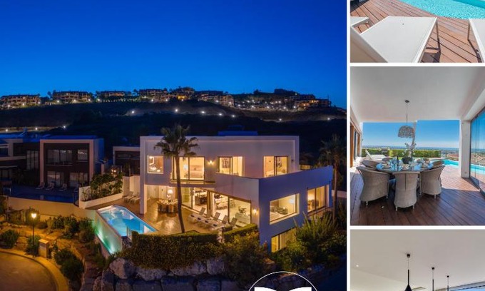 Nueva Milla de Oro Villa | VACATION MARBELLA I Villa Paraiso The View, Infinity Heated Pool, Sea View, 24-7 security, Golf Courses