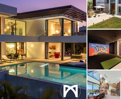 Nueva Milla de Oro Villa | VACATION MARBELLA I Villa Hanami, Private Infinity Edge-Pool, Gym, Movie Theater, Close to Golfs and Beaches