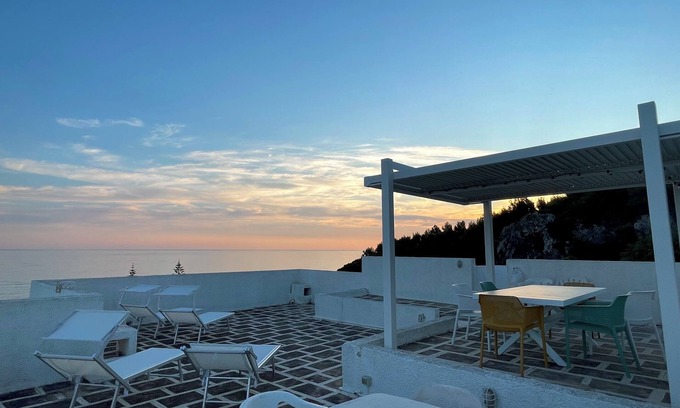 Torre Vado Apartamento | Casa de vacaciones con vistas al mar en Torre Vado en Salento, Puglia - Italia