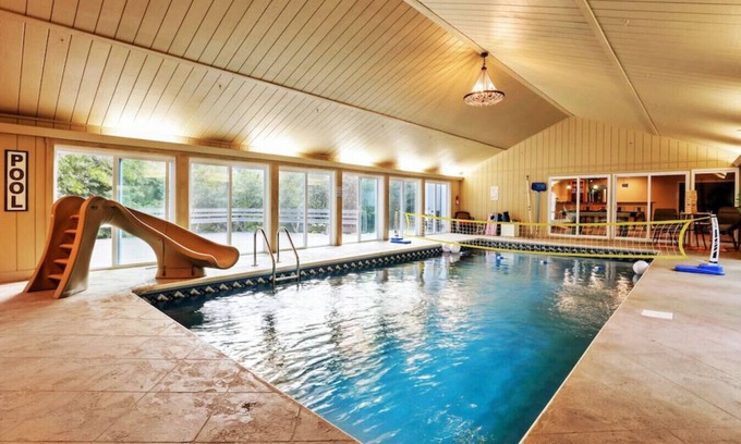 Lancaster Villa | Valley View Villa: Indoor pool, Basketball court, and theater room