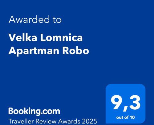 Velka Lomnica Apartamento | Velka Lomnica Apartman Robo