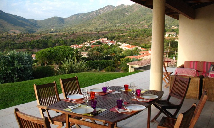 Vico Villa | Muy bonita villa a 300 metros de la playa, impresionante vista panorámica del golfo de Sagone