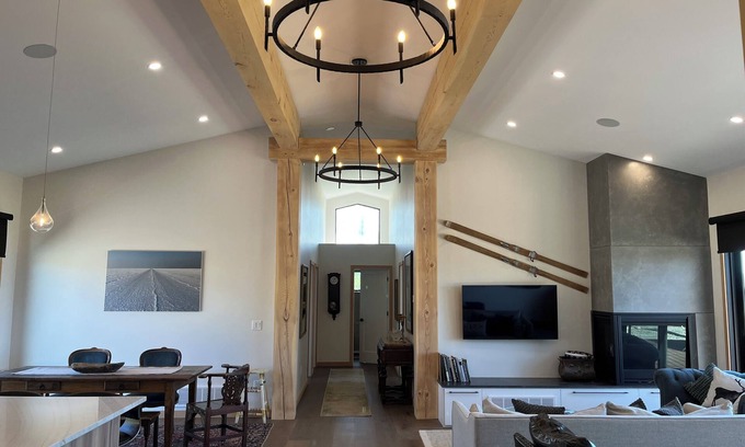 Victor Casa | Victor Get Away, Timber frame house on 4.2 acres between Victor & Driggs