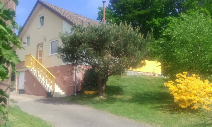 Vagney Casa | View of the mountains located on the edge of the forest, 15km from Gérardmer & La Bresse.