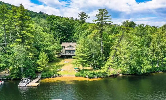 Bridgton Casa | Views of the Sunrise from the Deck; Beach, Ski, snowmobile@The Water's Edge