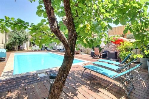 Pont de Vivaux Casa | Villa 3 Logements entiers avec piscine et jaccuzi et parking