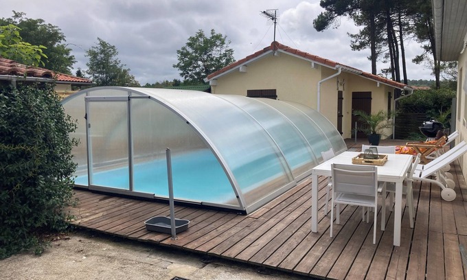 Mimizan Villa | Villa 4* MIMIZAN/HEATED SWIMMING POOL /WIFI/BEACHES 5min away /CLIM /WELCOME WILDLIFE