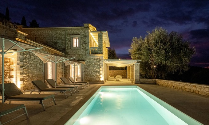 Peroulion Villa | Ionian Stone Villa Corfu East