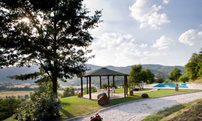 Lisciano Niccone Otro | Villa 'Agriturismo Pugnano Alto' con piscina privada, terraza privada y Wi-Fi