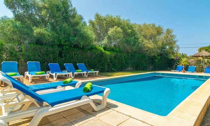 Cala Ferrera Villa | VILLA BLANCA - Bonita villa con piscina privada y WIFI Gratis