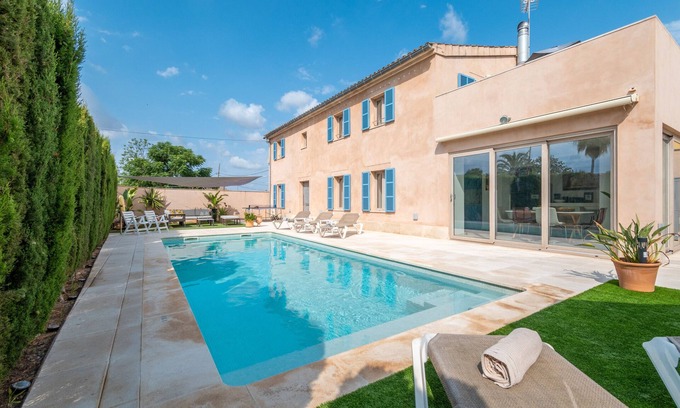 Sineu Villa | Villa 'Ca Na Rossa' con vistas a la montaña, Wi-Fi y aire acondicionado