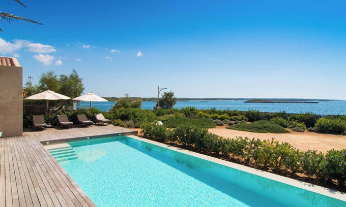 Colonia Sant Jordi Villa | Villa 'Cabrera' con vistas al mar, Wi-Fi y aire acondicionado