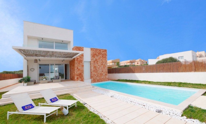 Sa Rapita Villa | "Can Bosquerro" cerca de la playa con piscina, Wi-Fi, aire acondicionado, balcón, terraza y jardín