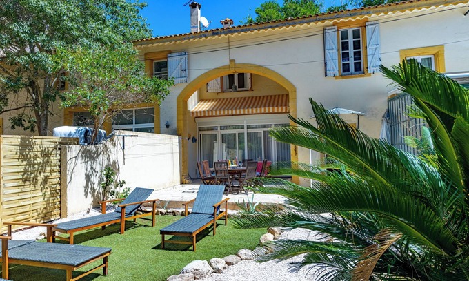 Vendres Casa | Villa Chez Jean - Jacuzzi, Swiming Pool and Garden