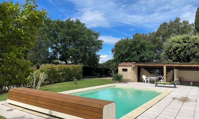 Saint-Siffret Casa | Villa Clôturée Avec Piscine sur un Terrain de 20 Ares Proche D'uzès Historique