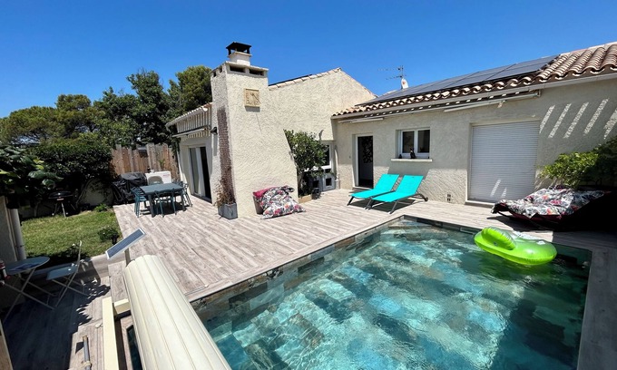 Carnon-Plage Casa | Villa close to the beach ideal for family vacations