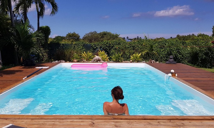 Saint-Francois Villa | VILLA COCO K'ALINE CUALQUIER COMODIDAD PISCINA PRIVADA 3 DORMITORIOS 6 PERSONAS