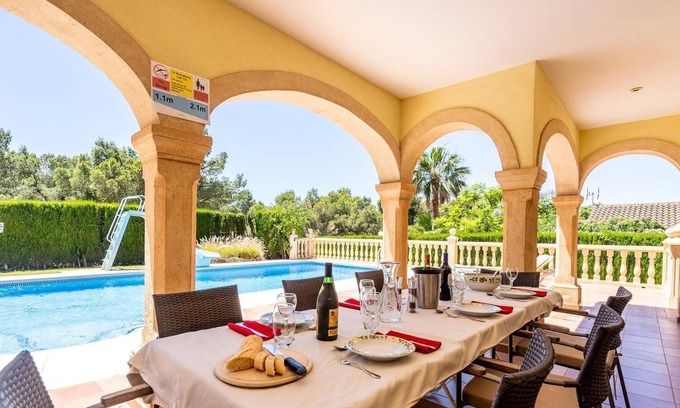 Mar Azul Villa | "Villa Delfino" con vistas al mar, piscina privada, jardín, terraza, aire acondicionado y Wi-Fi