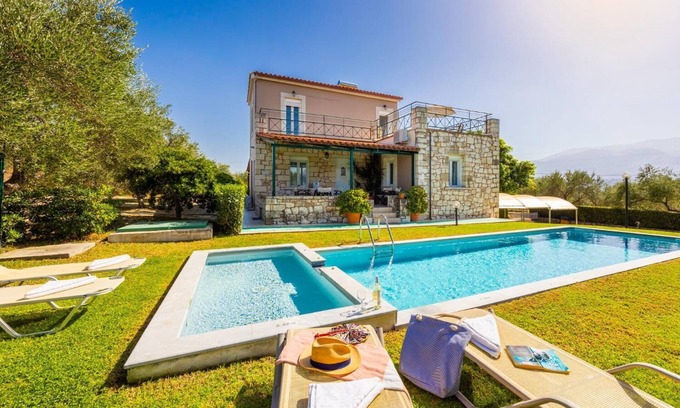 Katochori Villa | Villa Dimitris - Tres Habitaciones Villa, Capacidad 6