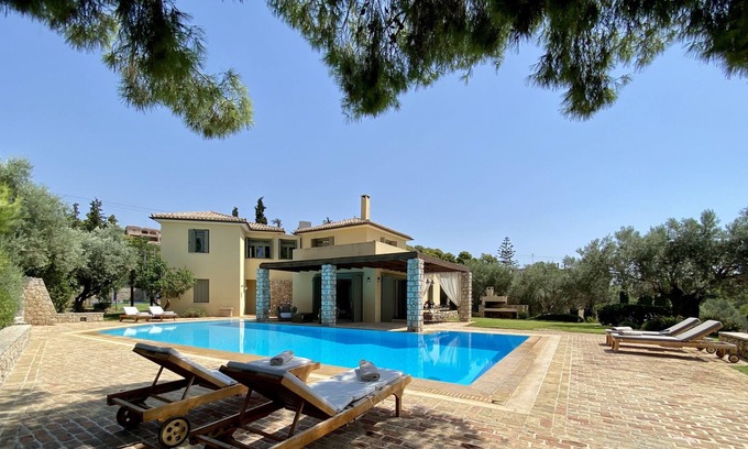 Porto Heli Villa | Villa Diotima (with swimming pool) 50m from sea