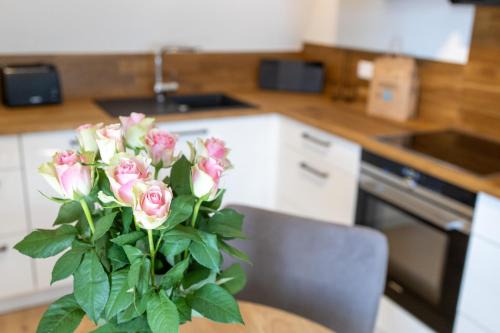 Timmendorfer Strand Apartamento | Villa Dornkamp 5 - Luxuriöse Ferienwohnung für 2 Personen inklusive Sauna und Balkon