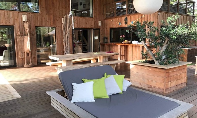 Lacanau-Ocean Casa | Villa "Douceur Exotique" with swimming pool for 12 people between lake and ocean