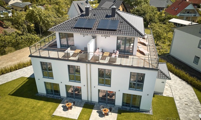 Sellin Villa | VILLA EMMA B lujo con sauna, hidromasaje, chimenea, vista en Sellin en Rügen