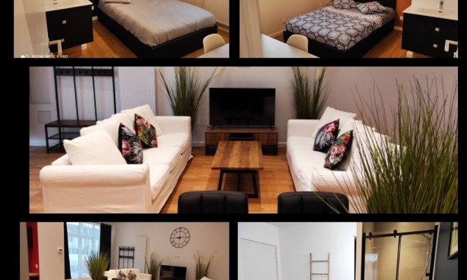 Viriat Casa | ⭐VILLA FELICIDAD ⭐Sublime⭐Near hypercentre ⭐Parking safe⭐WiFi⭐Private terrace