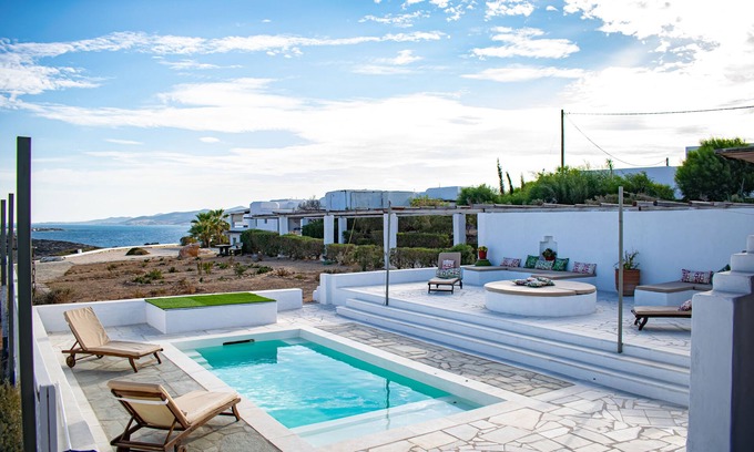 Nea Cryssi Akti Villa | Villa para 6 personas con piscina privada! En Agia Irini, ¡a poca distancia de la playa!