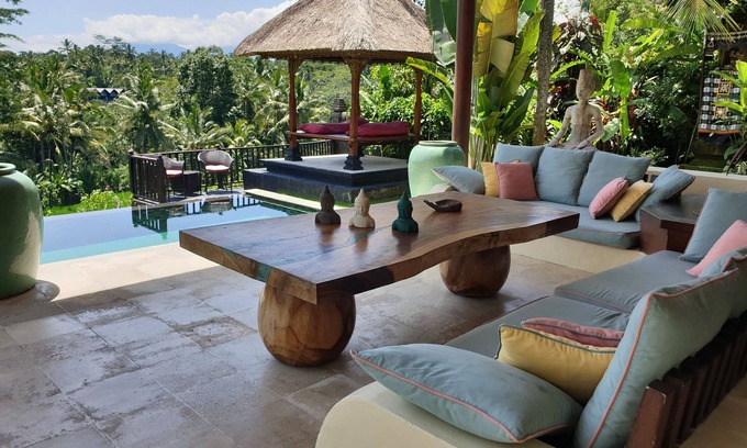 Melayang Villa | Villa Gajah Ubud - Excelente villa privada en medio de los campos de arroz - 4 dormitorios