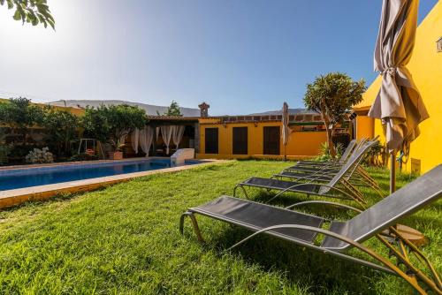 Gáldar Villa | Villa Galdar Cuchufleta piscina BBQ Parking Privado