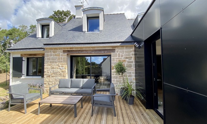 Combrit Casa | Villa H Ste Marine with jacuzzi in a quiet area, fully renovated