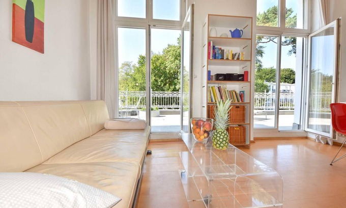Seebad Heringsdorf Apartamento | Villa Hohe Düne 03 - huge terrace facing southeast