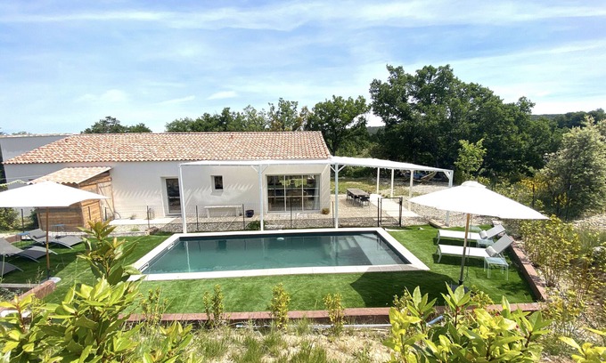 Baudinard-sur-Verdon Casa | Villa HOOKIPA, new, quiet, air-conditioned, swimming pool, 5km from Lac de Ste Croix