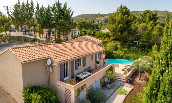 Caunes-Minervois Villa | Villa en Caunes-Minervois con piscina privada