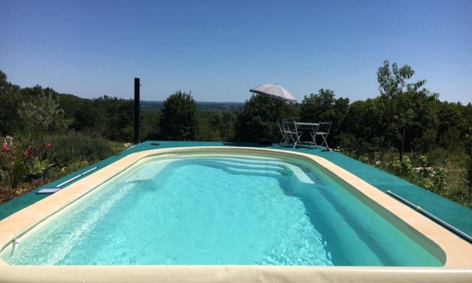 Saint-Medard Villa | Villa en Cazals con piscina y lago cercano