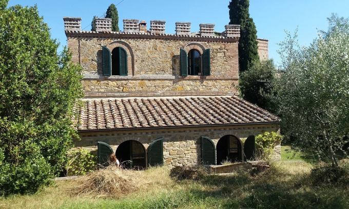 Montalcino Villa | Villa frente a Montalcino cerca del Castillo Verdelli
