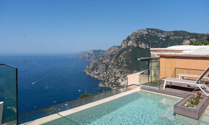 Path of the Gods Apartamento | Vista de la costa de Amalfi desde las colinas