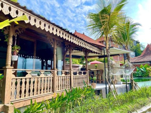Peliatan Villa | Villa Kayu, a cozy 1 BR cabin with breathtaking paddy views
