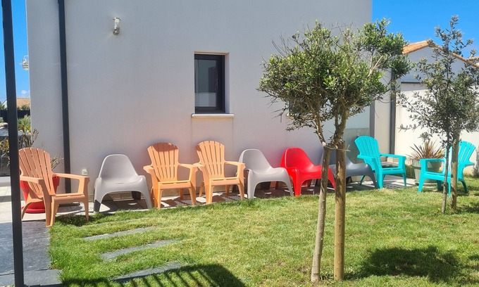 Bretignolles-sur-Mer Casa | Villa la palmeraie- Jacuzzi, BEACH 200 m walk !