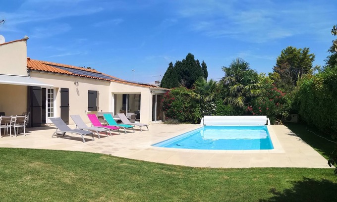 Perigny Villa | Villa La Rochelle Périgny con piscina climatizada