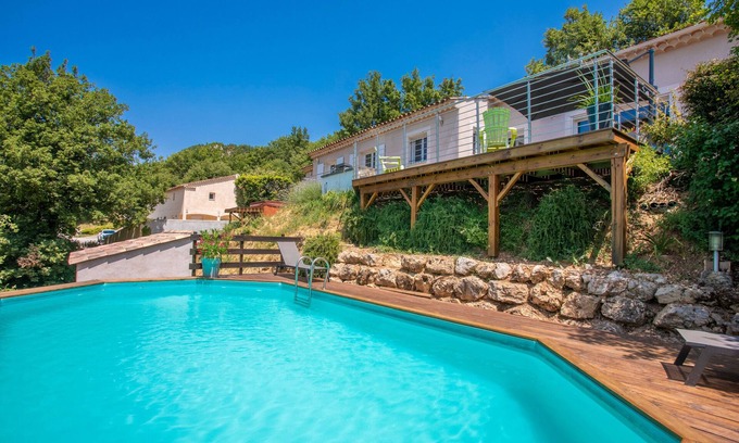 Bauduen Villa | Villa 'Les Brés' con vistas al lago, piscina privada y Wi-Fi