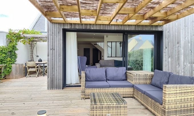 Le Pouliguen Villa | Villa Longaël, 5 bedrooms, 2-minute walk from the beach.