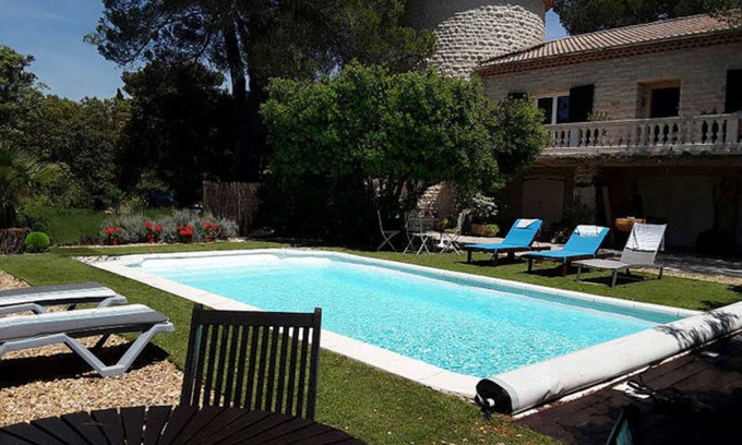 La Bastide-des-Jourdans Villa | Villa 'Maison Dans Le Luberon' con piscina privada, terraza privada y Wi-Fi