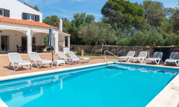 Cala Galdana Villa | Villa Macarella en Cala Galdana piscina privada,AC ,parking by SonneVillas