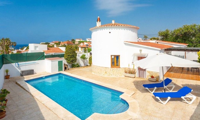 Cala en Porter Villa | Villa Maria: Large Private Pool, A/C, WiFi